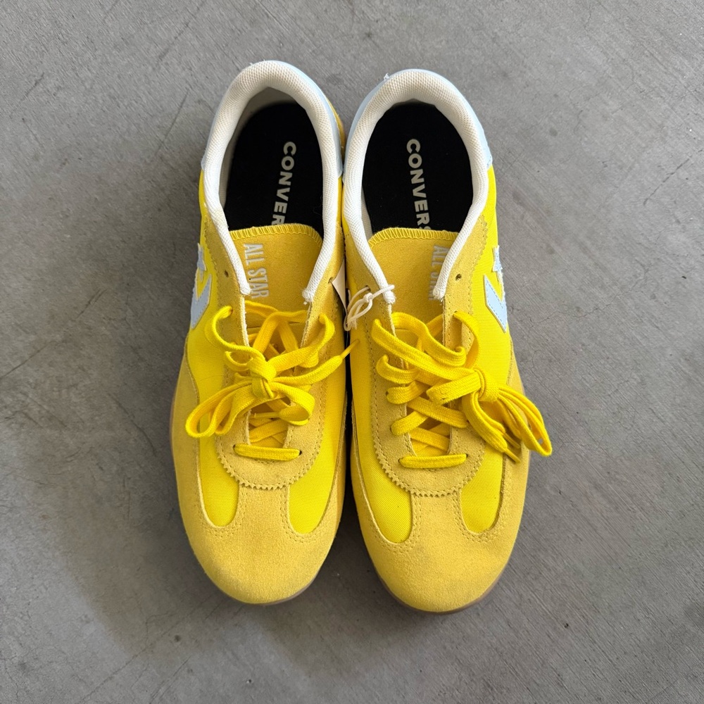 Converse Yellow Run Star Trainer Shoes